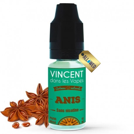 E-Liquid Anis – Vincent dans les vapes – Natürliche Aromen 10 ml