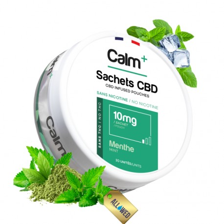 Sachets CBD Pouches Menthe - CALM+