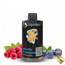 Cartouche Wpuff 12K Myrtille Framboise 0mg 14ml - Wpuff by Liquidéo