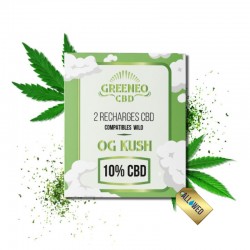 CARTOUCHE POD 10 % CBD OG KUSH 2ml - GREENEO & WILO