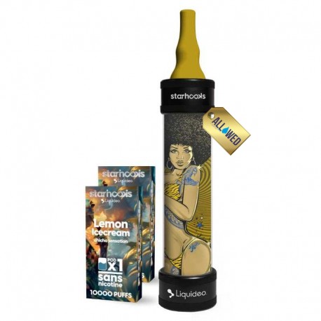 KIT E-CHICHA STARHOOCKS Lemon Ice Cream - LIQUIDEO