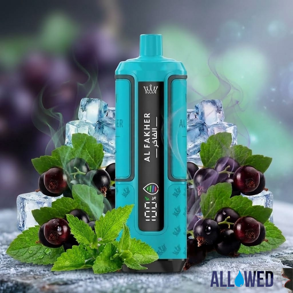 Puff e-shisha Hyper Max Advanced 30K Blackcurrant Mint Crown Bar Al Fakher